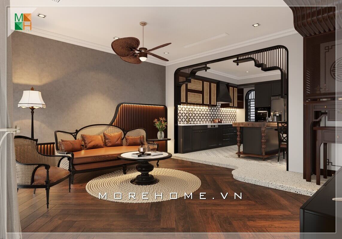 Gợi ý mẫu thiết kế phòng khách đẹp mang phong cách rất ấn tượng phù hợp cho không gian nhà phố, chung cư, biệt thự. Thiết kế phòng khách biệt thự