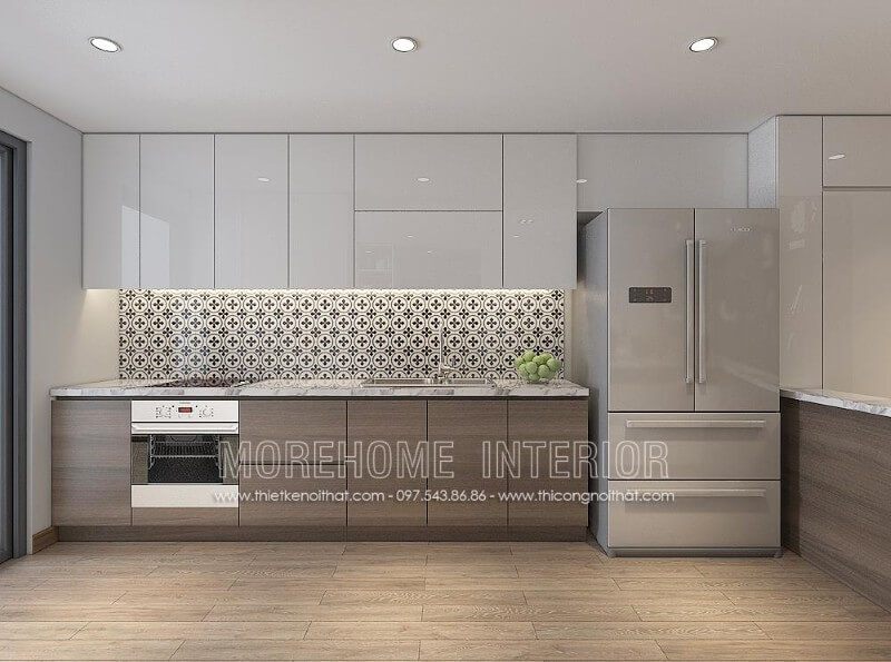 Morehome nhận sản xuất tủ bếp theo yêu cầu với giá thành tại xưởng.