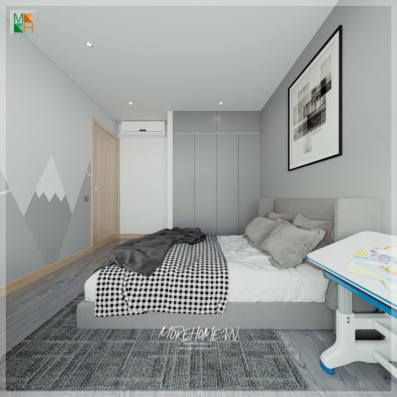 Thiết kế phòng ngủ chung cư đẹp sang trọng mang đến cảm giác thoải mái dễ chịu khi bước chân vào căn phòng.