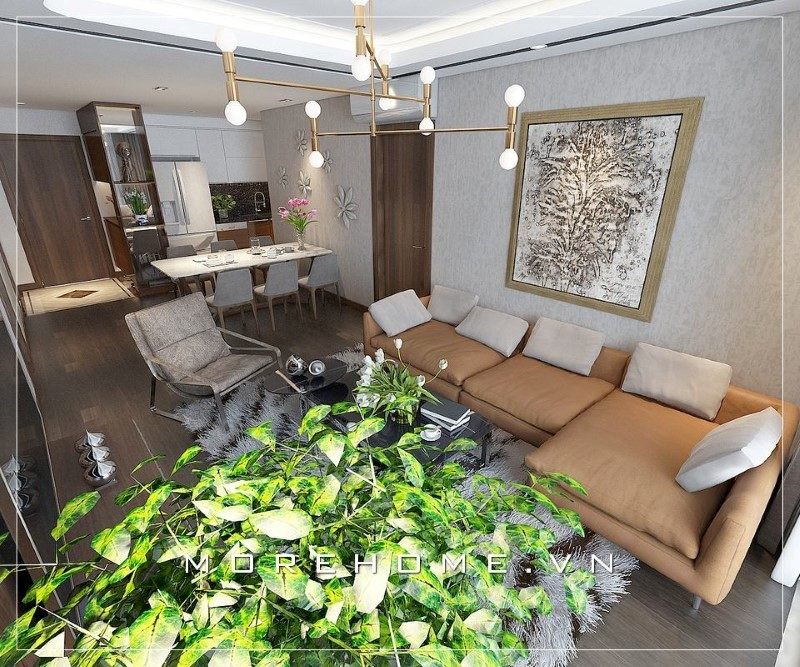 Đèn trang trí vừa giúp có ánh sáng đầy đủ, tô điểm sự mới lạ độc đáo cho không gian