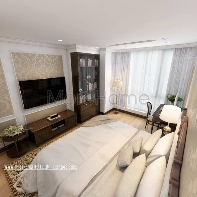 Thiết kế nội thất phòng ngủ chung cư đẹp